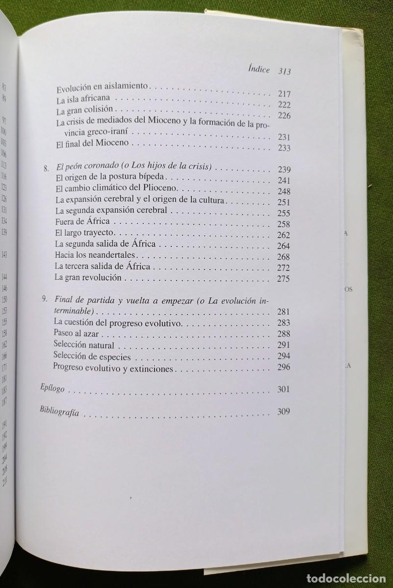 Libros de segunda mano: EL AJEDREZ DE LA VIDA - UNA REFLEXI&Oacute;N SOBRE LA IDEA DE PROGRESO EN LA EVOLUCI&Oacute;N - JORDI AGUST&Iacute;. - Foto 5