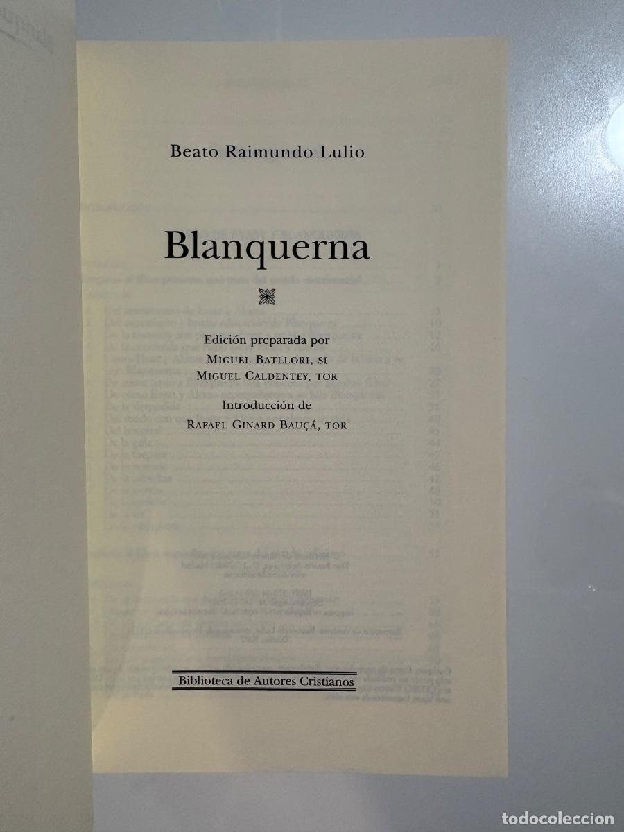 Libros de segunda mano: Lulio, Raimundo: Blanquerna - Foto 4