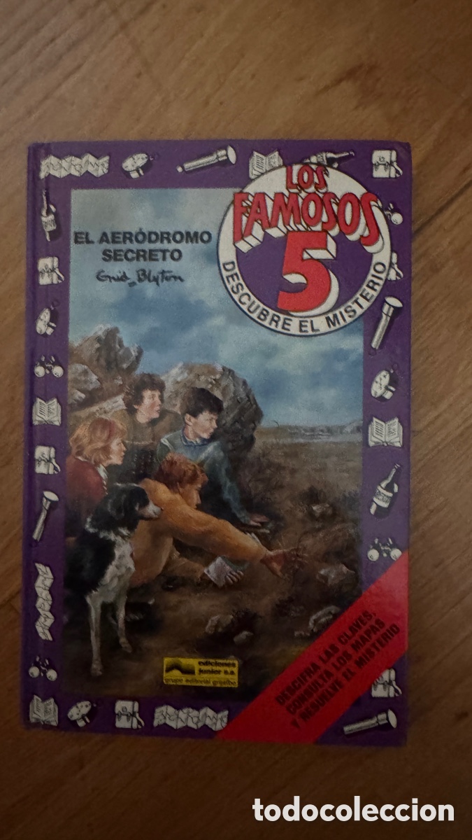 Libros de segunda mano: LOS FAMOSOS 5 &ndash; EL AER&Oacute;DROMO SECRETO &ndash; ENID BLYTON &ndash; 1987 &ndash; COMPLETO
