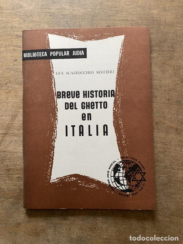 Livres d'occasion: Breve Historia del Ghetto en Italia - Scazzocchio Sestieri Lea