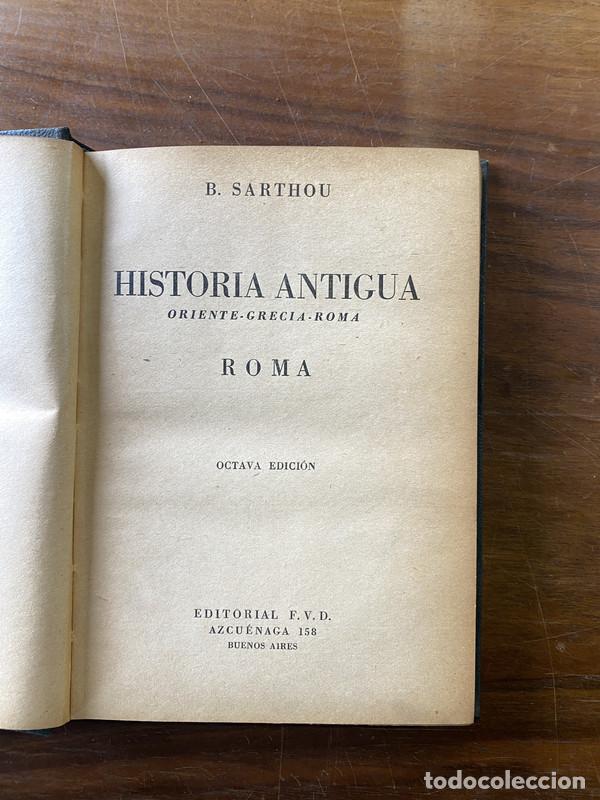 Livres d'occasion: Historia Antigua - Sarthou B.
