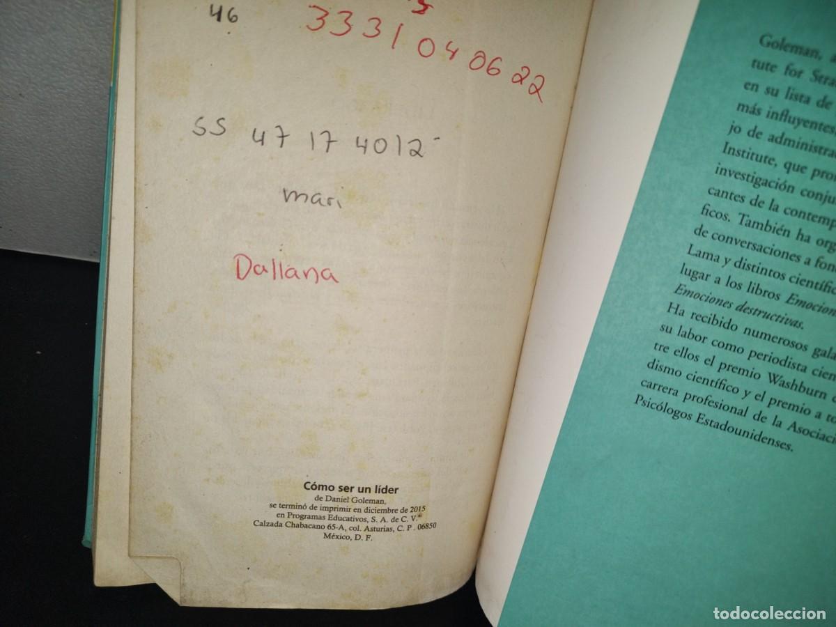 Libros de segunda mano: 199- C&oacute;mo Ser Un L&iacute;der - Daniel Goleman - Foto 5