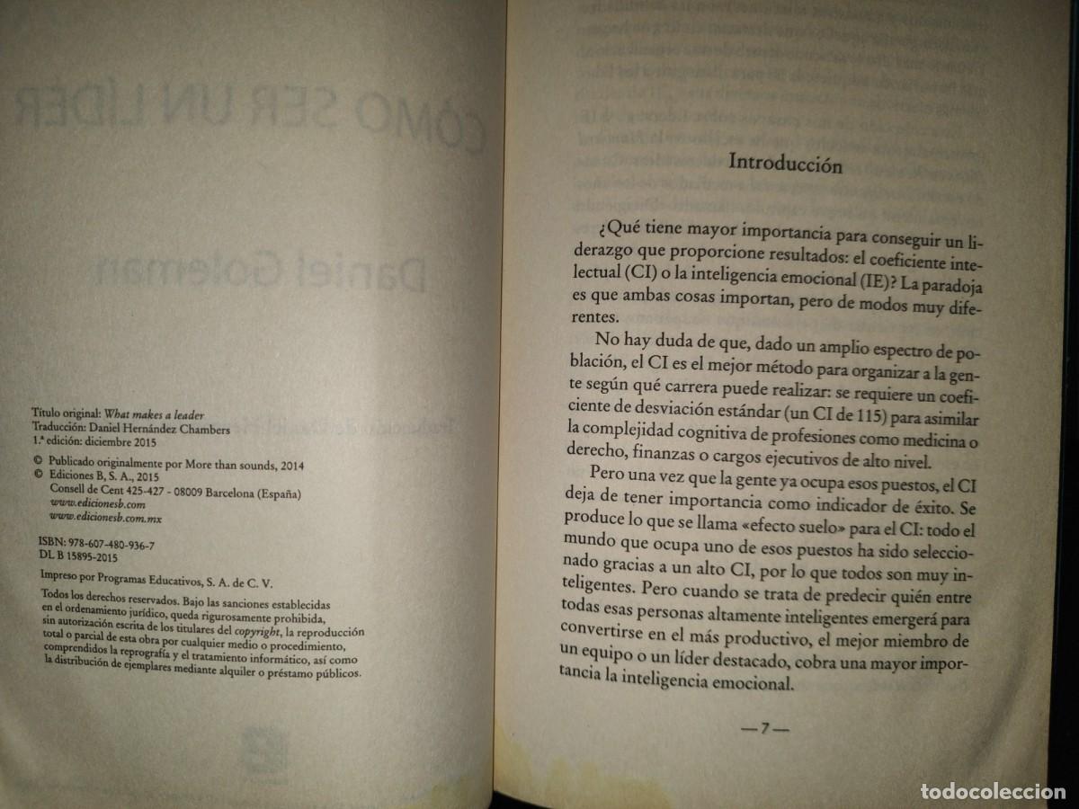 Libros de segunda mano: 199- C&oacute;mo Ser Un L&iacute;der - Daniel Goleman - Foto 10