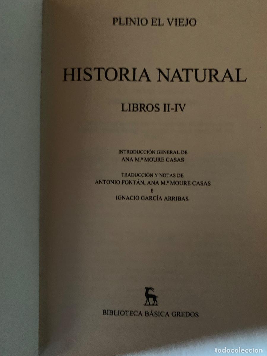 Libros de segunda mano: Historia Natural de Plinio El Viejo (Bols 49) - Foto 2