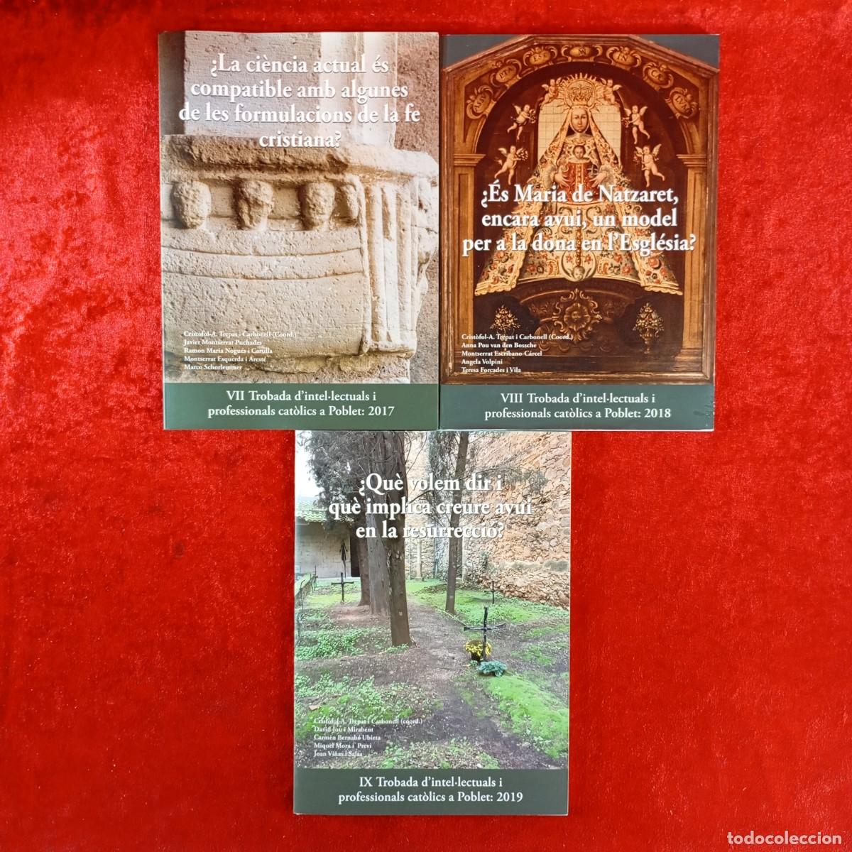 Libros de segunda mano: TOBADA D'INTEL&middot;LECTUALS I PROFESSIONALS CAT&Ograve;LICS A POBLET - 2017, 2018 I 2019 - 3 LLIBRES / 3837
