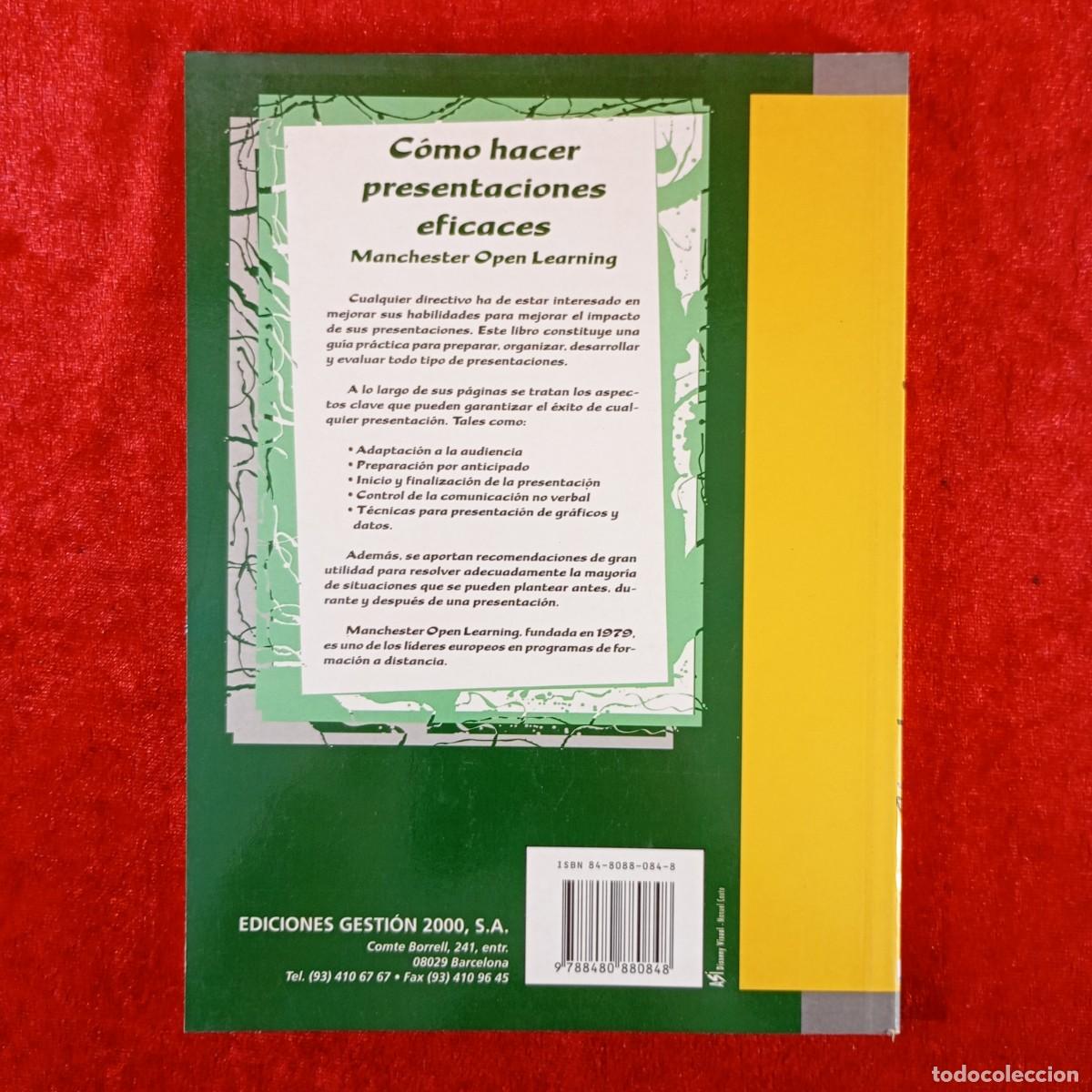 Libros de segunda mano: C&Oacute;MO HACER PRESENTACIONES EFICACES - MANCHESTER OPEN LEARNING - EDICIONES GESTI&Oacute;N 2000 / 3862 - Foto 2