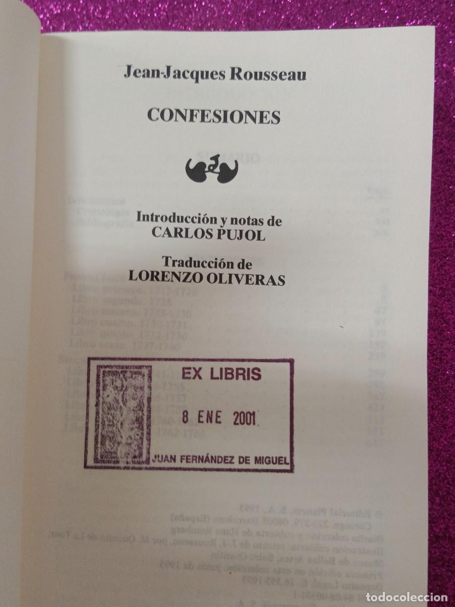 Libros de segunda mano: CONFESIONES. JEAN JACQUES ROUSSEAU - Foto 7