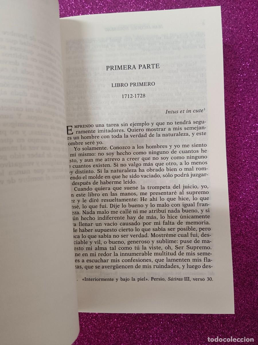 Libros de segunda mano: CONFESIONES. JEAN JACQUES ROUSSEAU - Foto 8