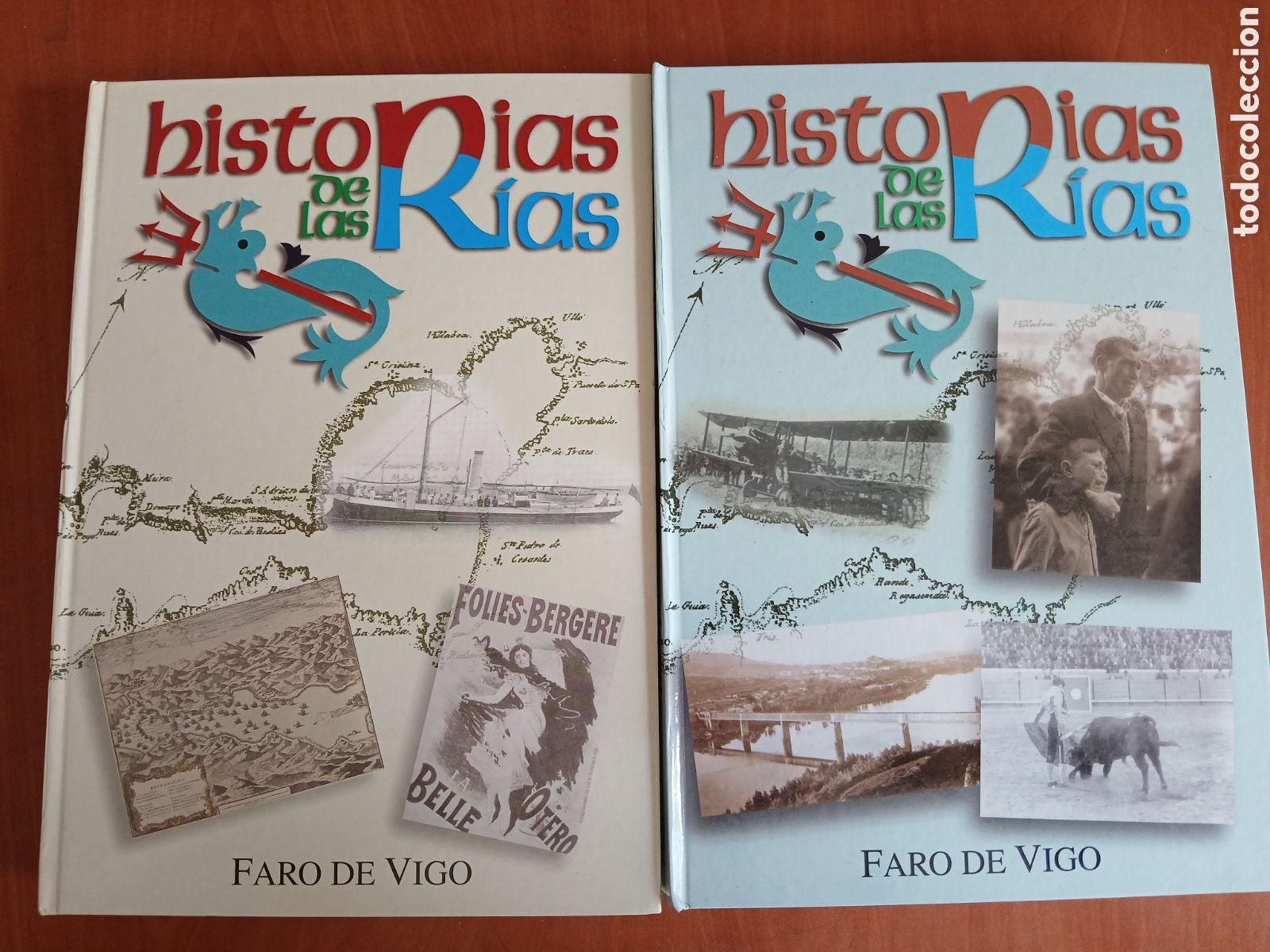 Libros de segunda mano: Historias de las R&iacute;as. Faro de Vigo. Il tomos, Completa. GALICIA.