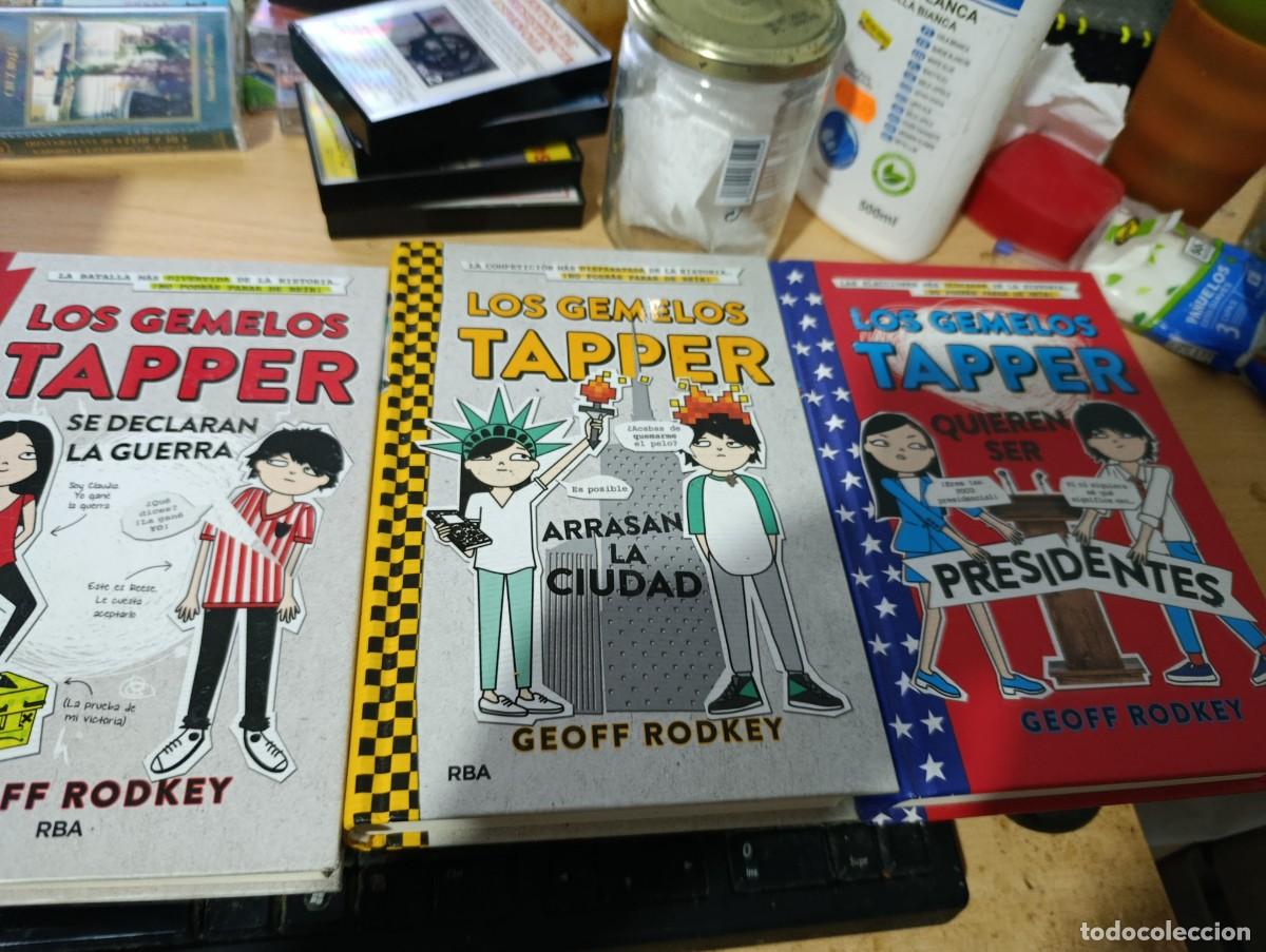 Libros de segunda mano: LOS GEMELOS TAPPER. 1,2 Y 3. GEOFF RODKEY. EST332B4