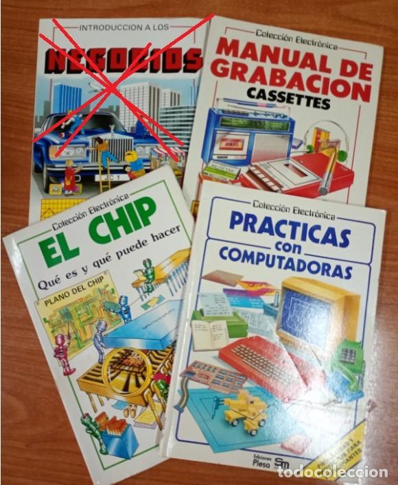 Livres d'occasion: Lote Plesa 3 de colecci&oacute;n electr&oacute;nica: manual de grabaci&oacute;n cassettes, pr&aacute;cticas computadoras, chip