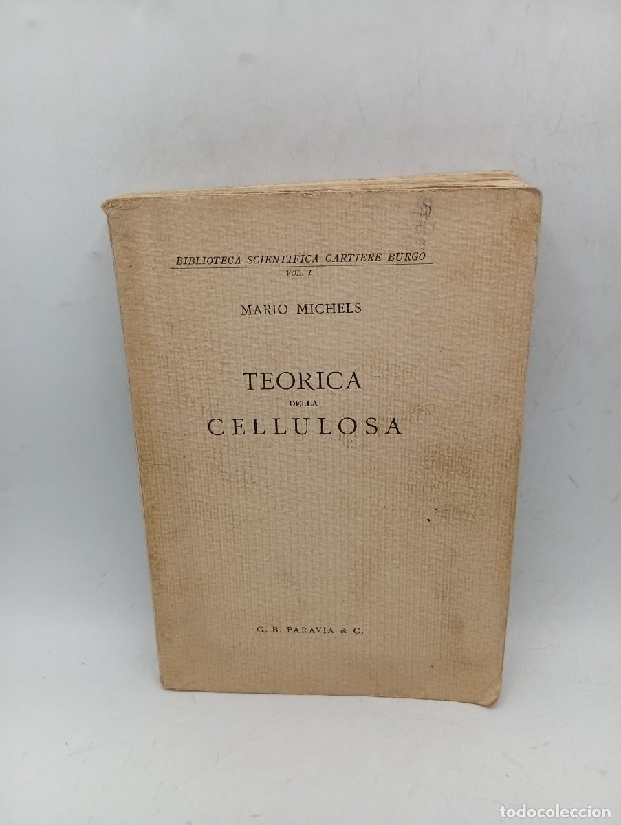 Libros de segunda mano: TEORICA DELLA CELLULOSA. MARIO MICHELS. G. B. PARAVIA & C. 1939. PAGS : 256.