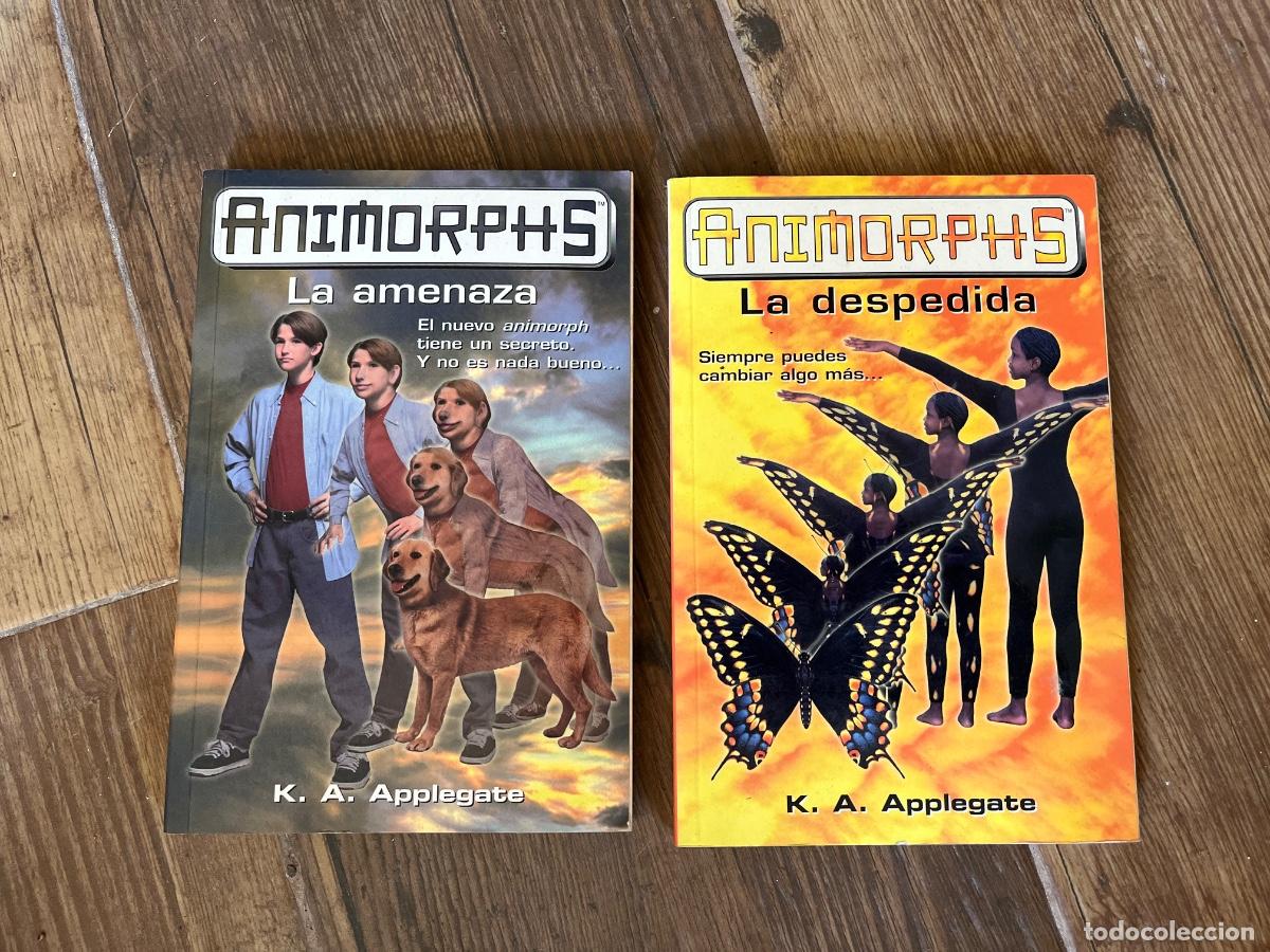 Libros de segunda mano: ANIMORPHS N&ordm; 19 y 21 LA DESPEDIDA - LA AMENAZA - K.A APPLEGATE