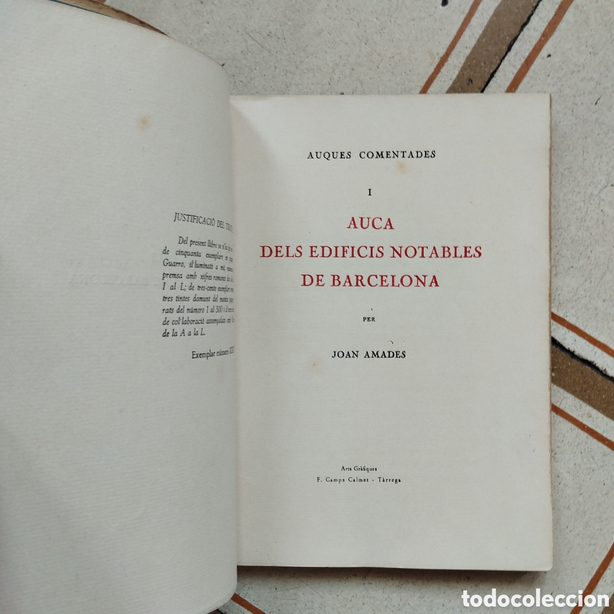 Libros de segunda mano: (Acolorit a m&agrave;) JOAN AMADES AUQUES COMENTADES AUCA EDIFICIS FUNCIONS BARCELONA JOCS MAINADA - Foto 5