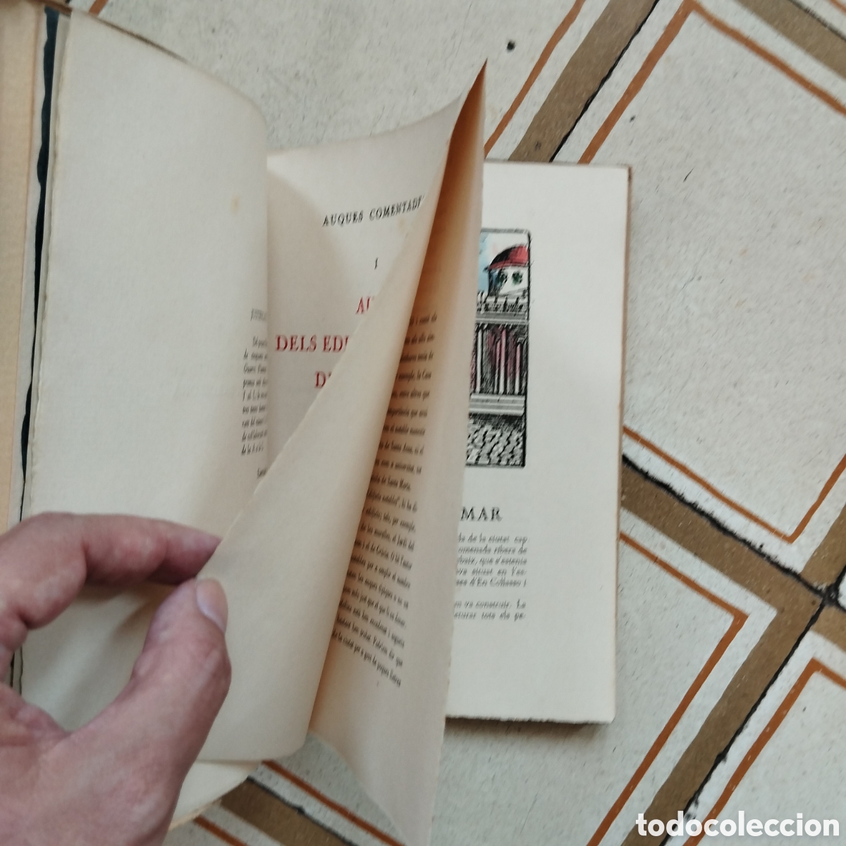 Libros de segunda mano: (Acolorit a m&agrave;) JOAN AMADES AUQUES COMENTADES AUCA EDIFICIS FUNCIONS BARCELONA JOCS MAINADA - Foto 7