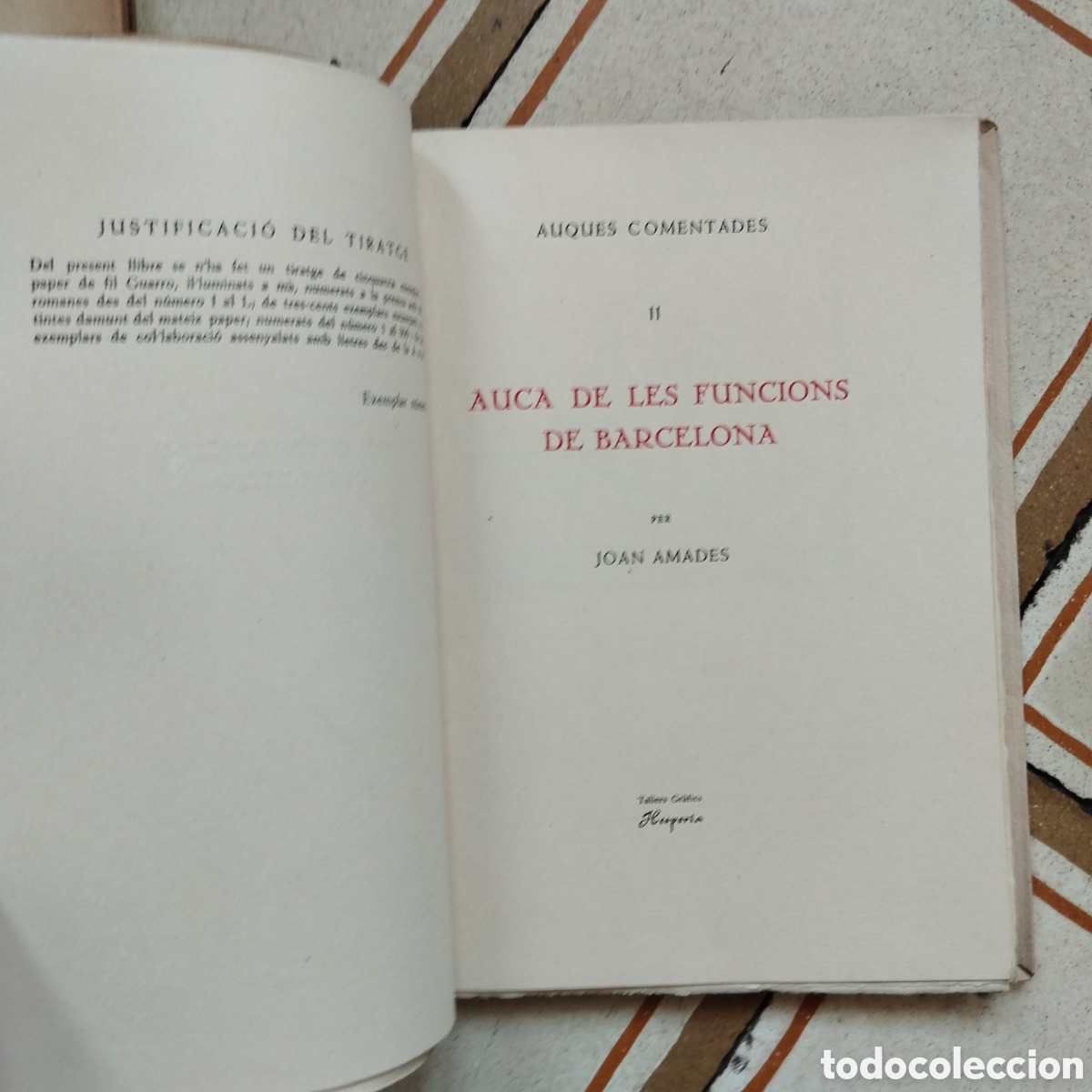 Libros de segunda mano: (Acolorit a m&agrave;) JOAN AMADES AUQUES COMENTADES AUCA EDIFICIS FUNCIONS BARCELONA JOCS MAINADA - Foto 15