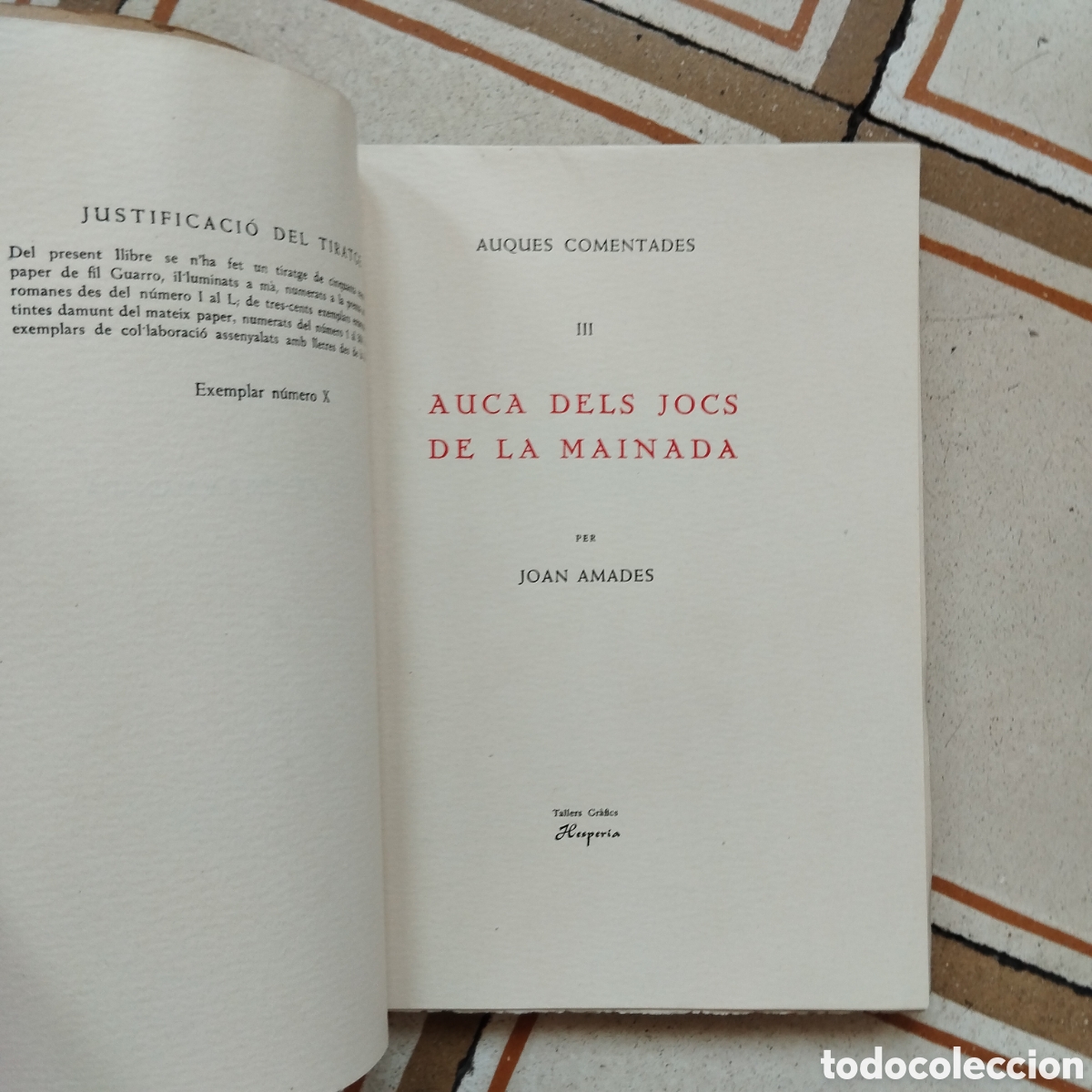Libros de segunda mano: (Acolorit a m&agrave;) JOAN AMADES AUQUES COMENTADES AUCA EDIFICIS FUNCIONS BARCELONA JOCS MAINADA - Foto 22