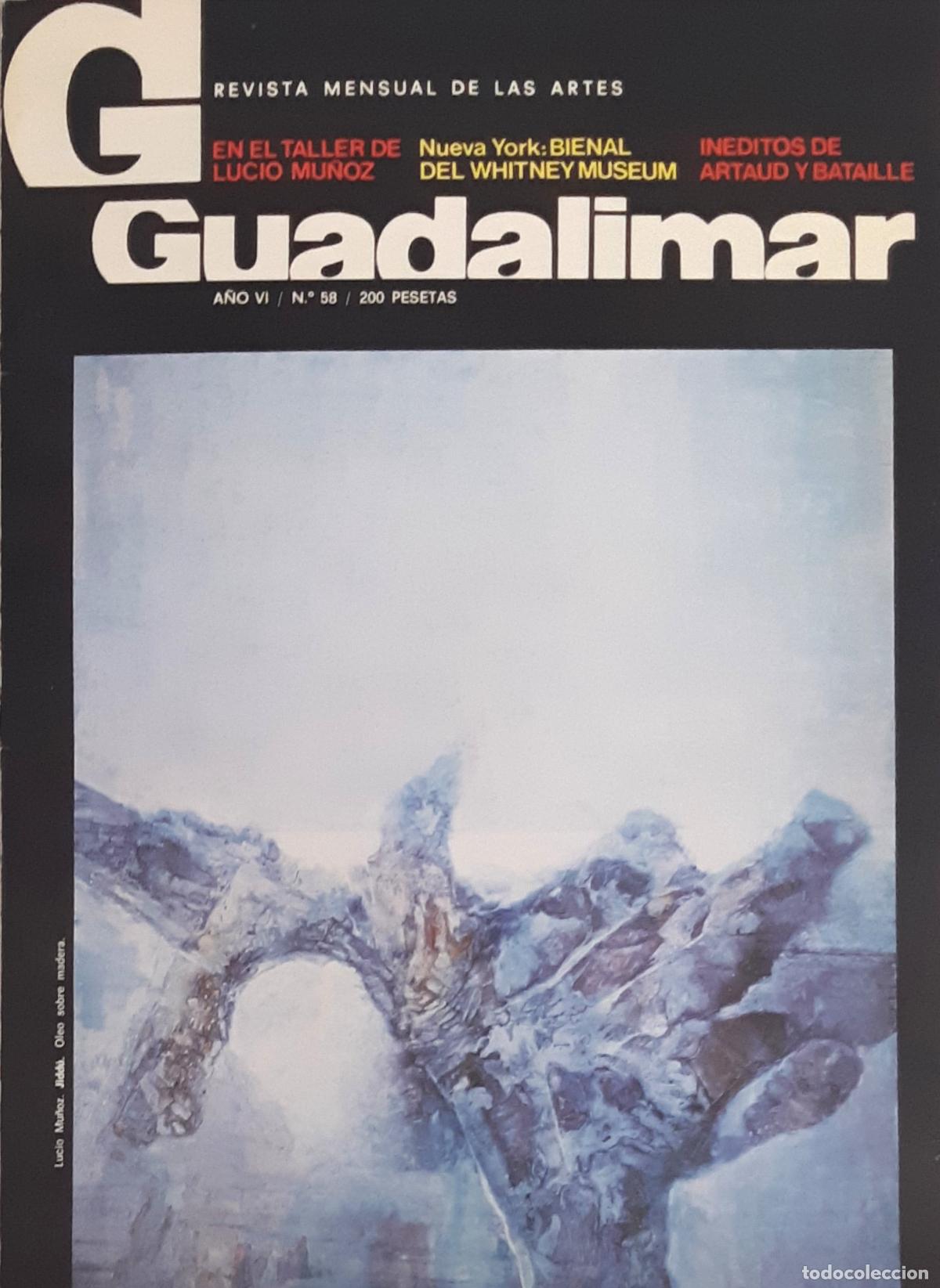 Libros de segunda mano: REVISTA 'GUADALIMAR', N&ordm; 58, MARZO-ABRIL 1981, IMPECABLE ESTADO, AGOTADA, DESCATALOGADA