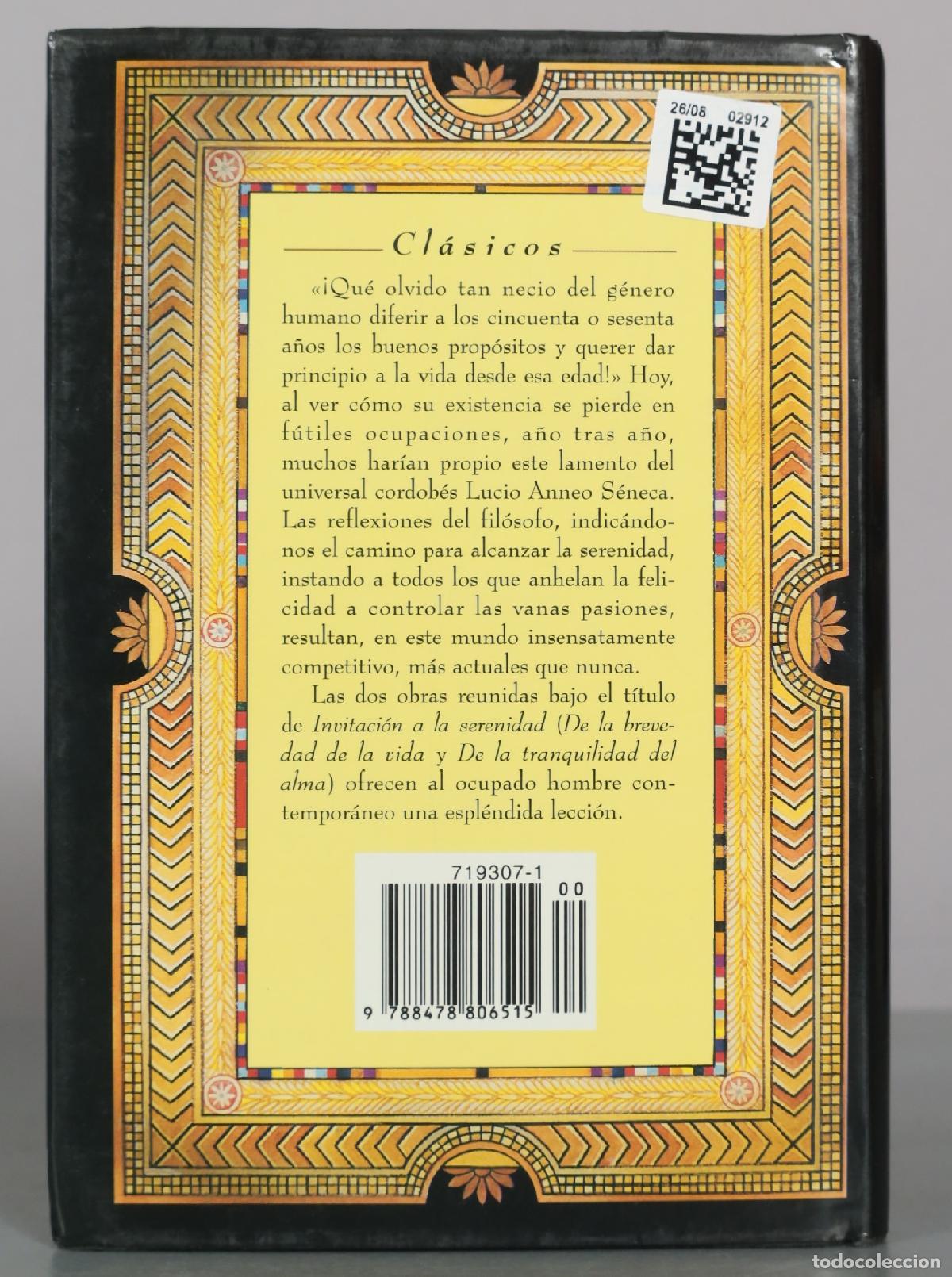 Libros de segunda mano: Invitacion a la serenidad - Seneca - Temas de Hoy - Foto 2
