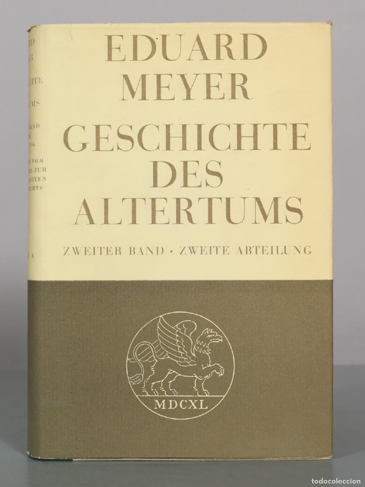 Libros de segunda mano: Geschichte des Altertums - Zweiter Band &bull; Zweite Abteilung - Eduard Meyer - Cotta