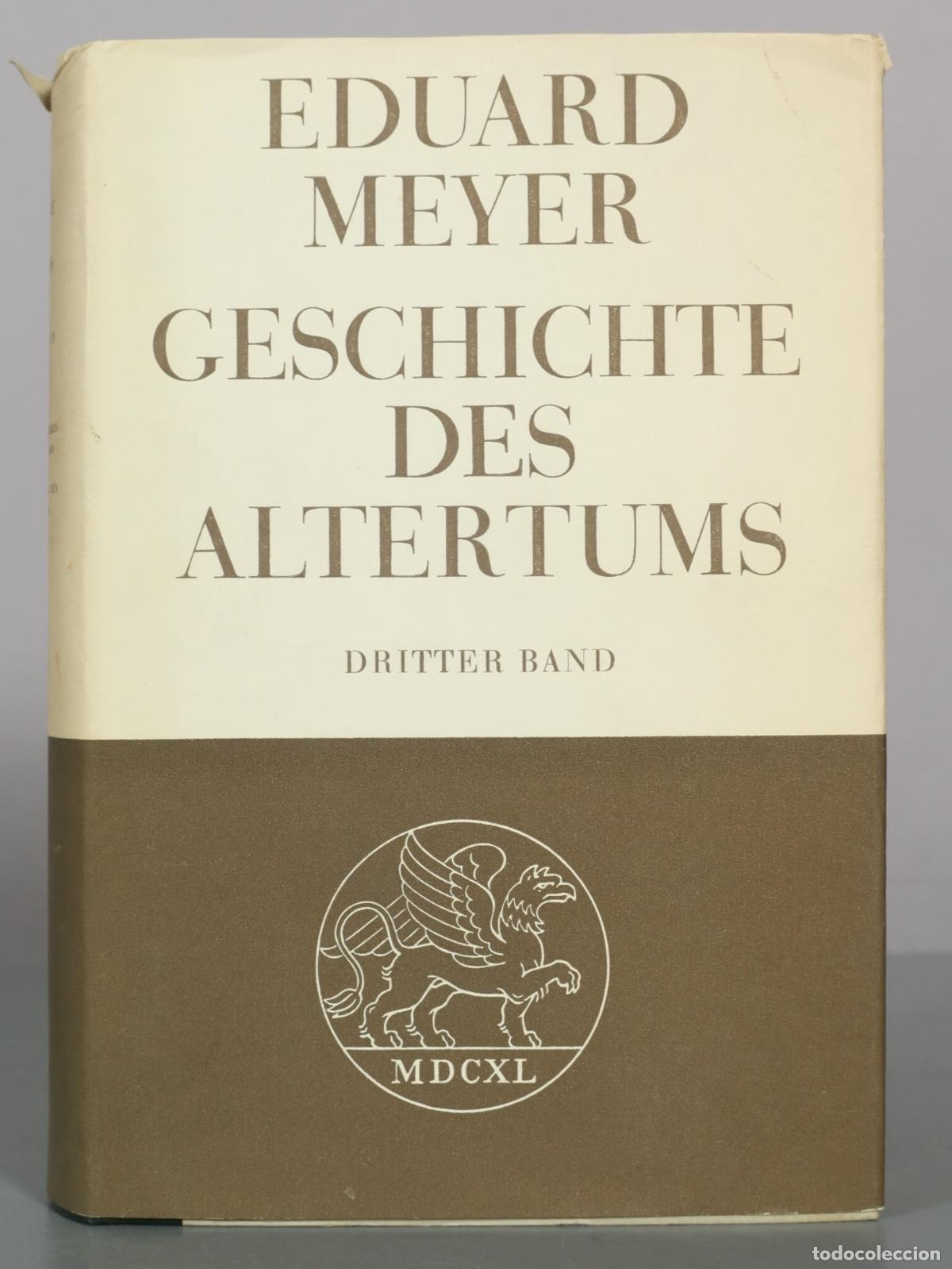 Libros de segunda mano: Geschichte des Altertums - Dritter Band - Eduard Meyer - J.G. Cotta'sche Buchhandlung Nachfolger