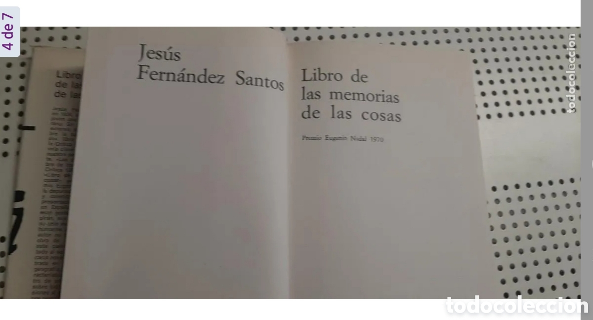 Libros de segunda mano: Libro de las memorias de las cosas - Foto 4