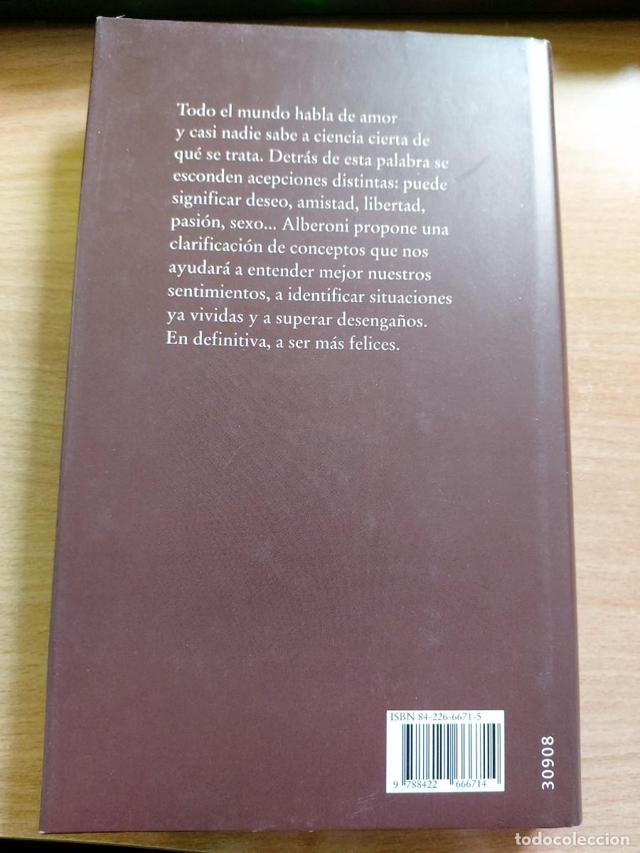 Libros de segunda mano: Te amo Autor: Francesco Alberoni - Foto 2