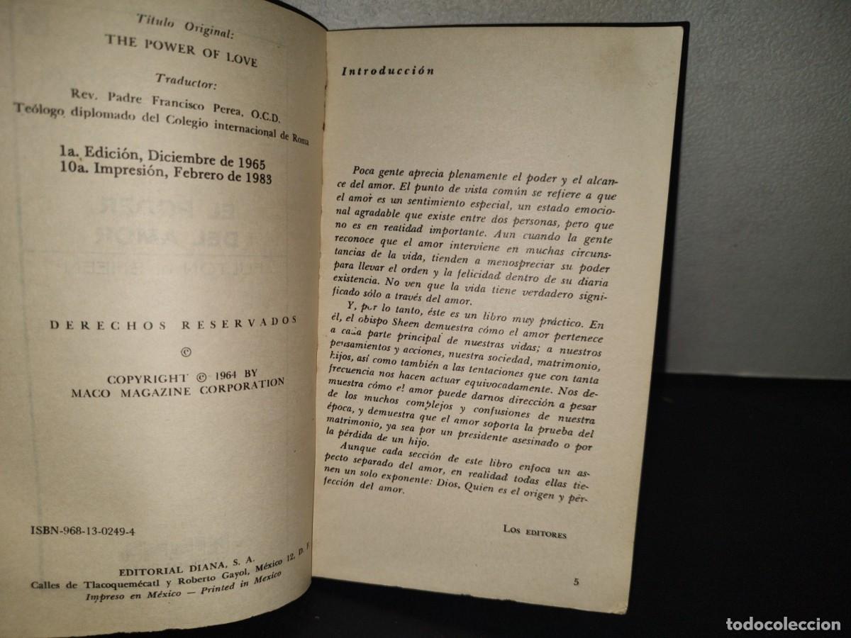 Libros de segunda mano: 199- El Poder Del Amor - Fulton J. Sheen - Foto 5