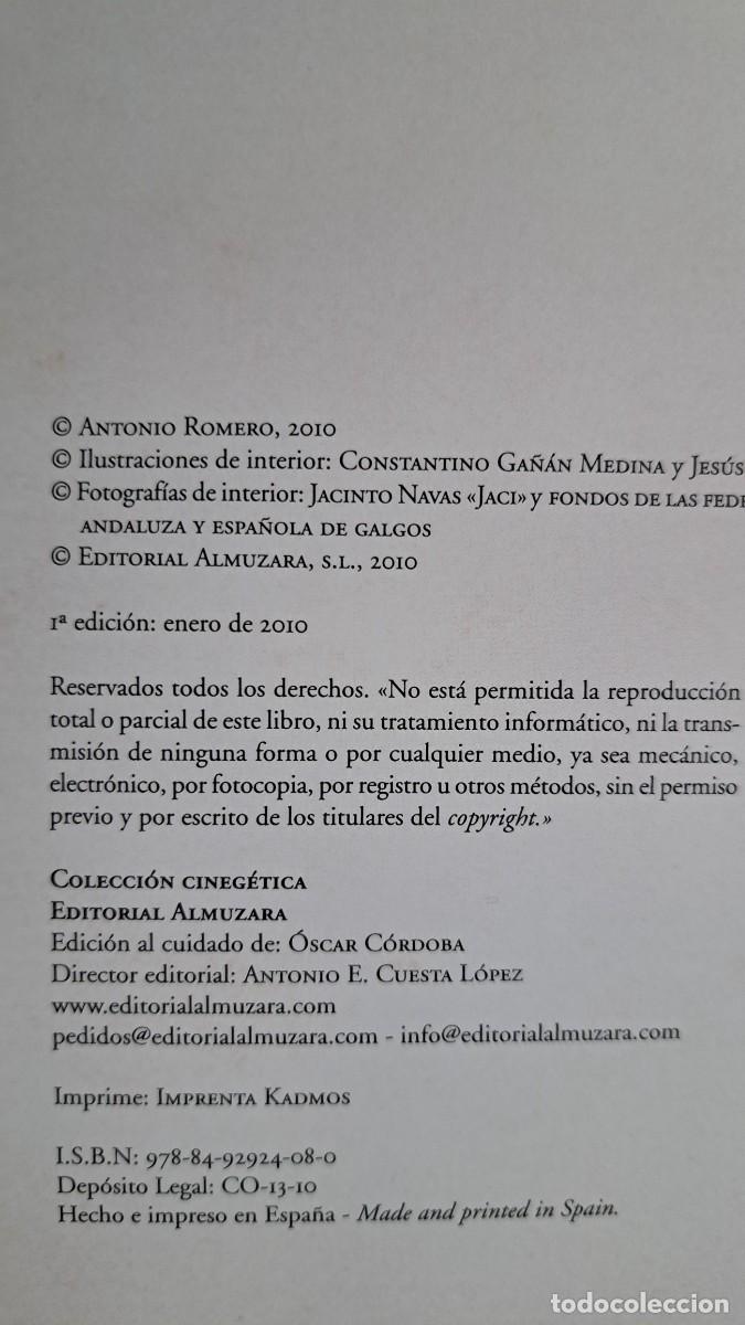Libros de segunda mano: El gran libro de los galgos. Caza. Perros. - Foto 3