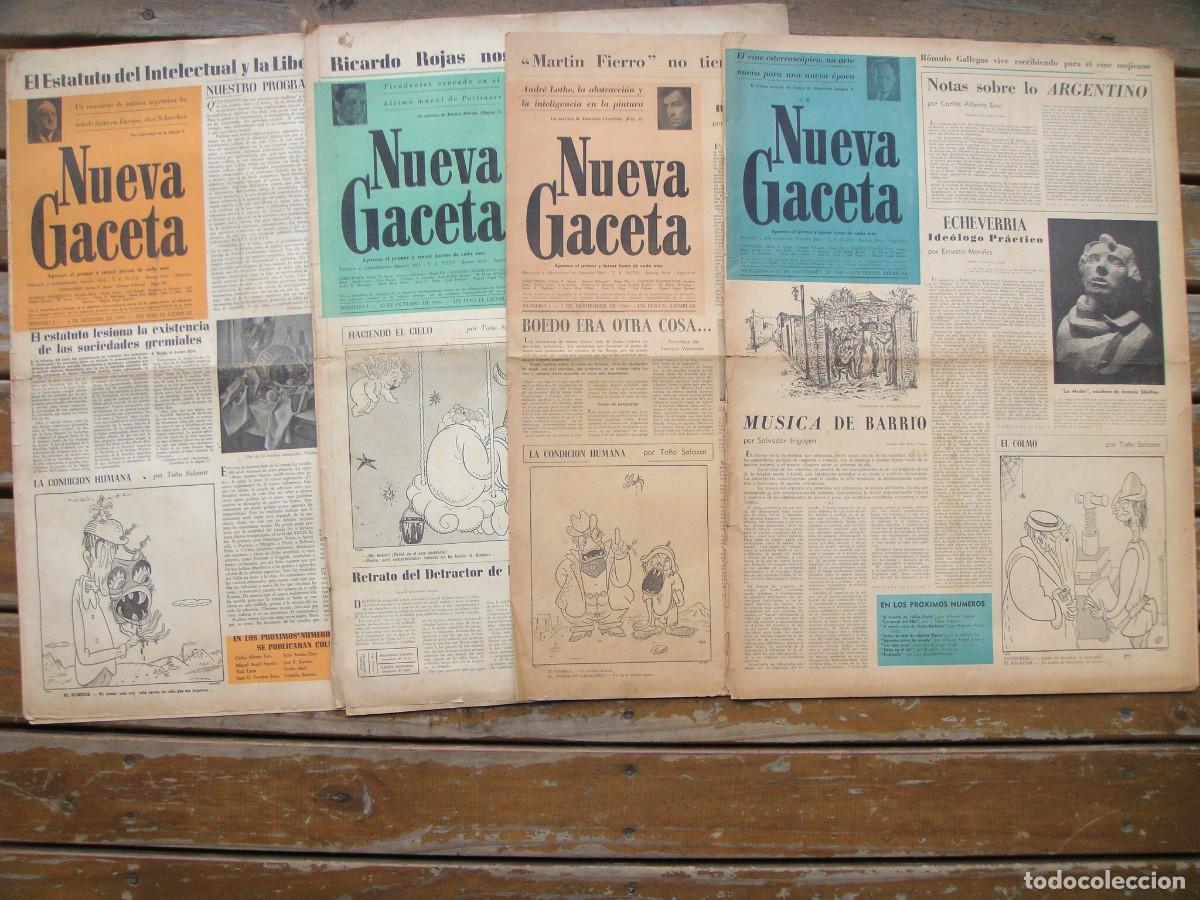 Libros de segunda mano: NUEVA GACETA. Miguel &Aacute;ngel de Asturias, Pablo Neruda, Juan Ram&oacute;n Jim&eacute;nez, Jorge Luis Borges