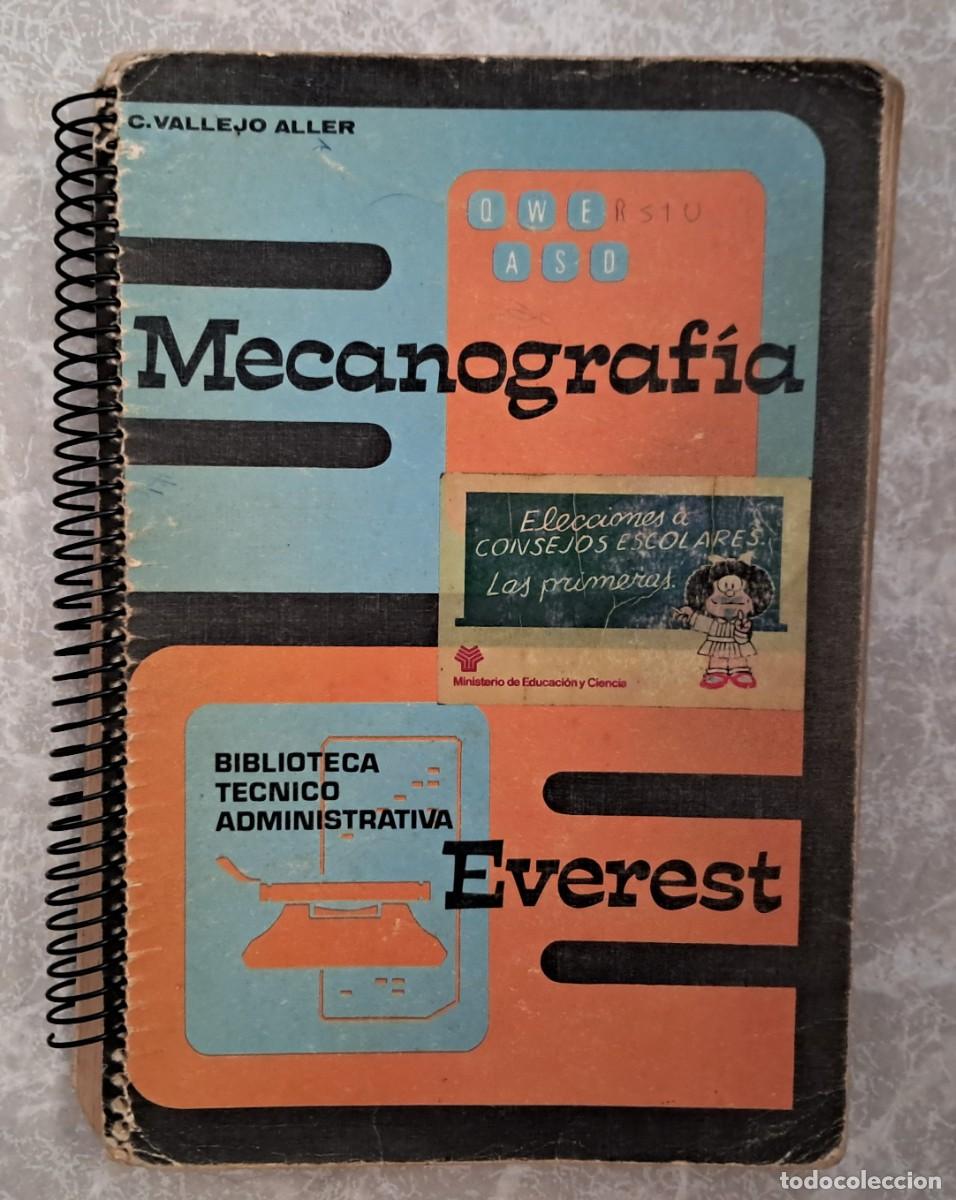 Libros de segunda mano: libro de Mecanograf&iacute;a C.Vallejo Aller Editorial Everest 1986 Biblioteca T&eacute;cnico Administrativa