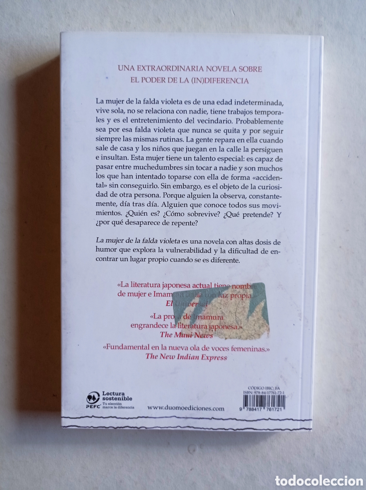 Libros de segunda mano: La mujer de la falda violeta. - Foto 2