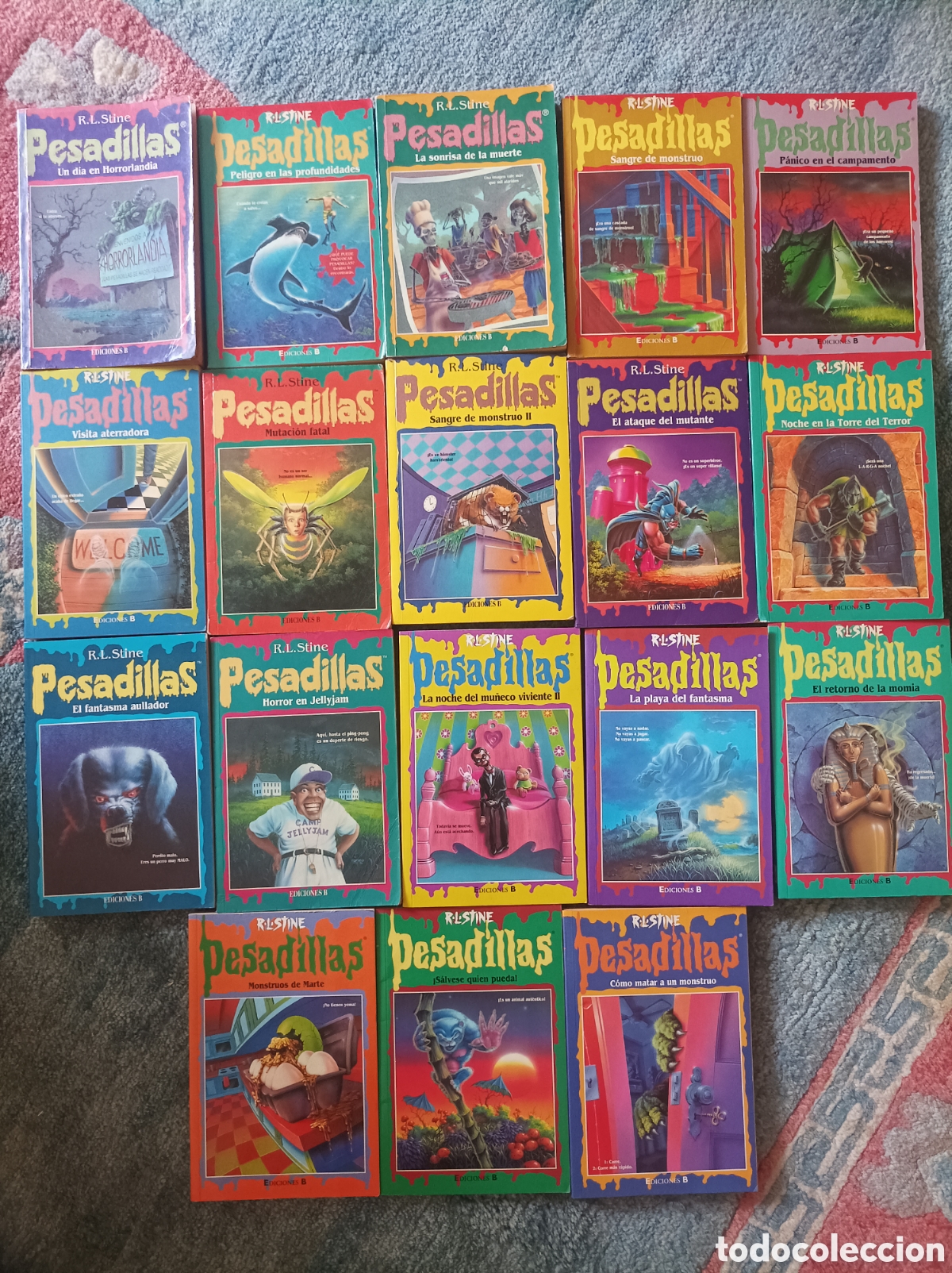 Libros de segunda mano: Pesadillas. Lote 18 libros / R L Stine 1 3 6 7 10 11 15 16 17 19 23 24 29 32 33 40 41 44 Ediciones B