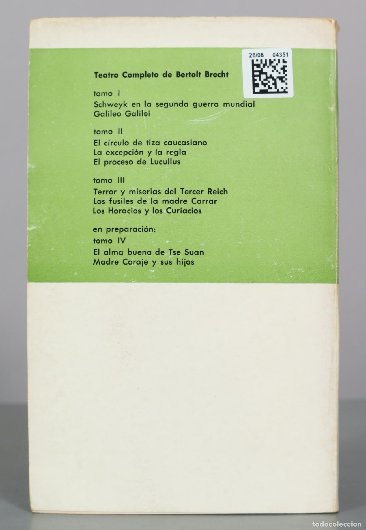 Libros de segunda mano: Teatro Completo - Bertolt Brecht - Ediciones Nueva Visi&oacute;n - Foto 2