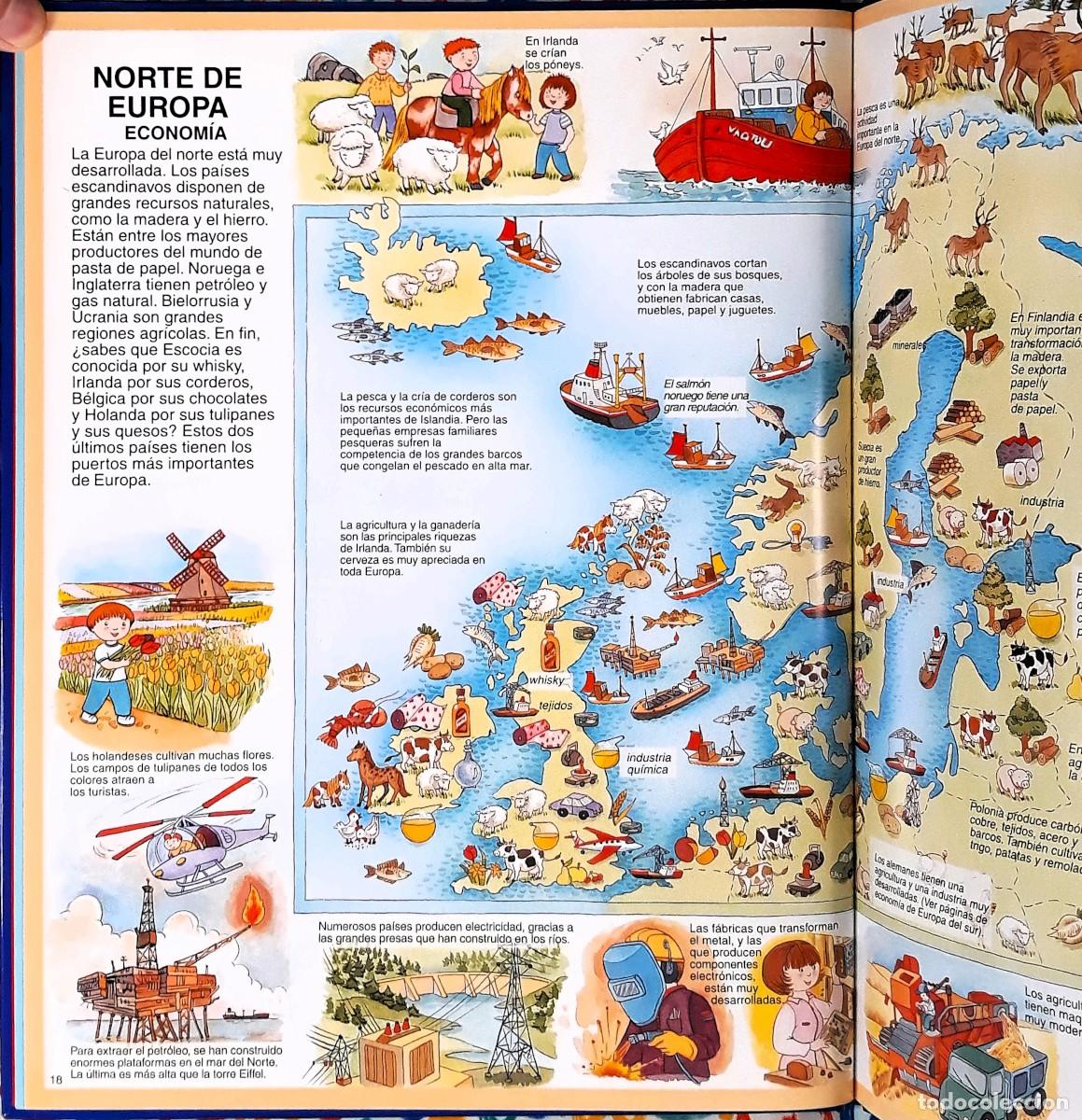 Libros de segunda mano: Atlas de los ni&ntilde;os - &Eacute;ditions Fleurus, 1998 - Foto 8