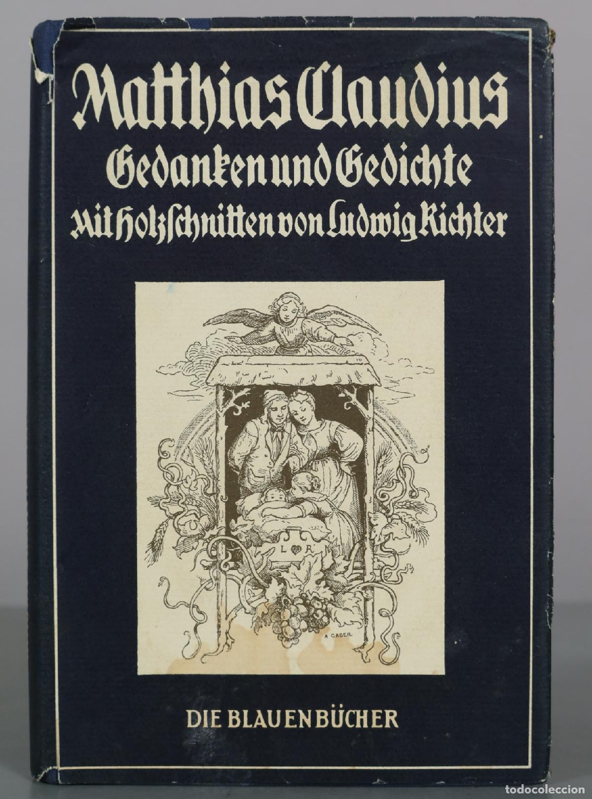Gebrauchte B&uuml;cher: Matthias Claudius - Gedanken und Gedichte - Ludwig Richter - Die Blauen B&uuml;cher