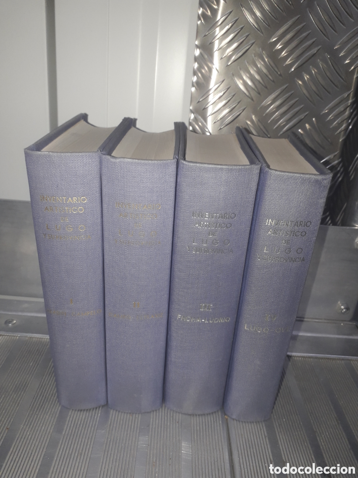 Libros de segunda mano: INVENTARIO ART&Iacute;STICO DE LUGO Y SU PROVINCIA TOMOS I,II,III,IV