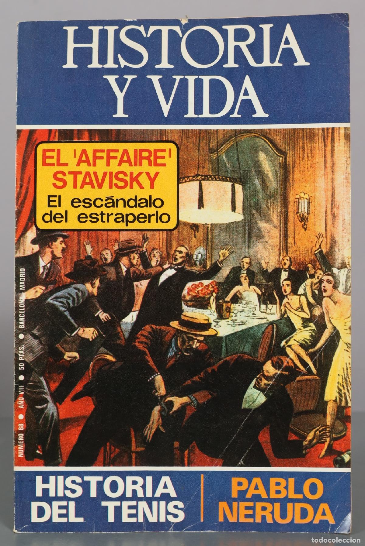 Libros de segunda mano: Revista Historia y Vida - El 'Affaire' Stavisky, El esc&aacute;ndalo del estraperlo