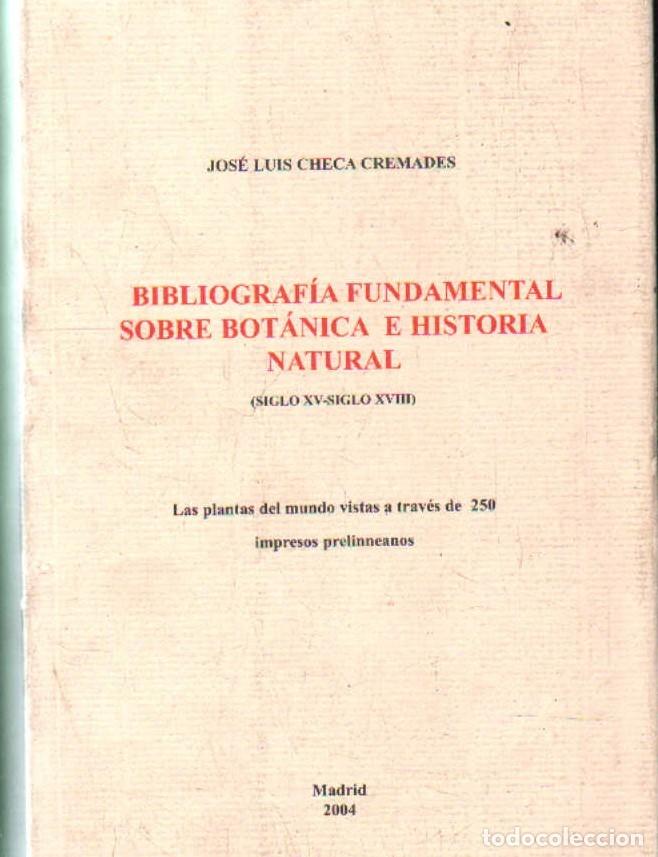 Libros de segunda mano: BIBLIOGRAFIA FUNDAMENTAL SOBRE BOTANICA E HISTORIA NATURAL (SIGLOS XV-XVIII). A-BIBLIO-269