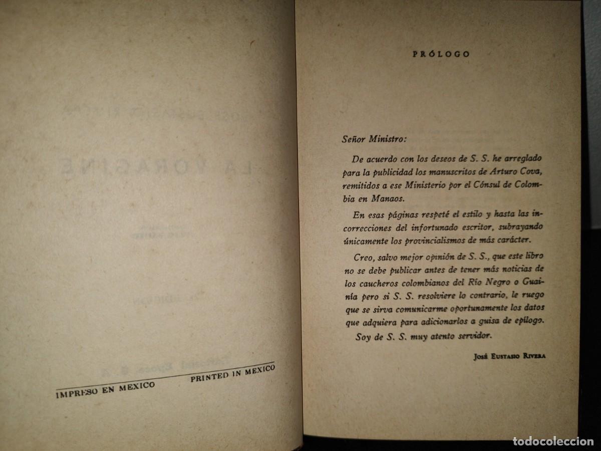 Libros de segunda mano: 200- La Voragine - Jos&eacute; Eustasio Rivera - Editorial &Eacute;poca, S. A., 1974 - Foto 6