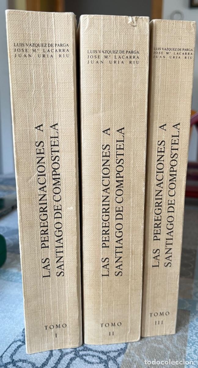 Libros de segunda mano: V&aacute;zquez de Parga/ Lacarra, Jos&eacute; M./Uria, J.- Las peregrinaciones a Santiago de Compostela (3 vols.)