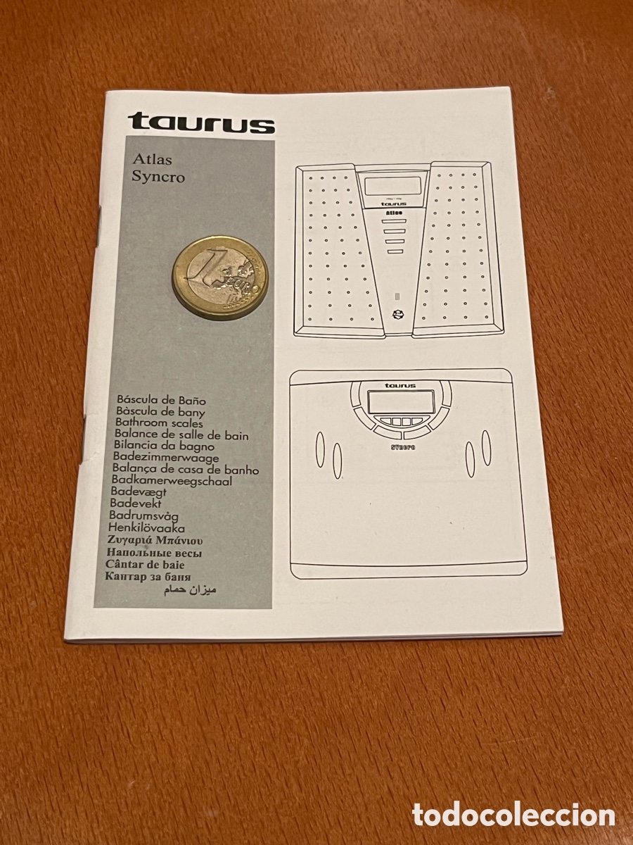 Libros de segunda mano: Manual de instrucciones b&aacute;scula de ba&ntilde;o TAURUS ATLAS / SYNCRO. Operating instructions
