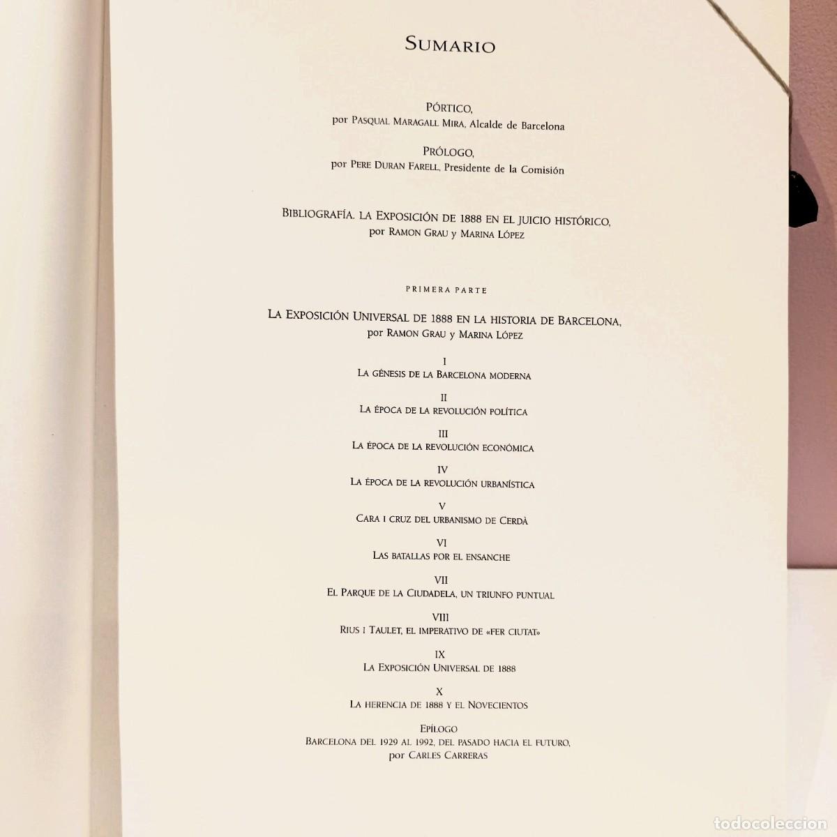 Libros de segunda mano: Exposici&oacute;n Universal de Barcelona. Libro del Centenario (1888-1988) - Foto 6