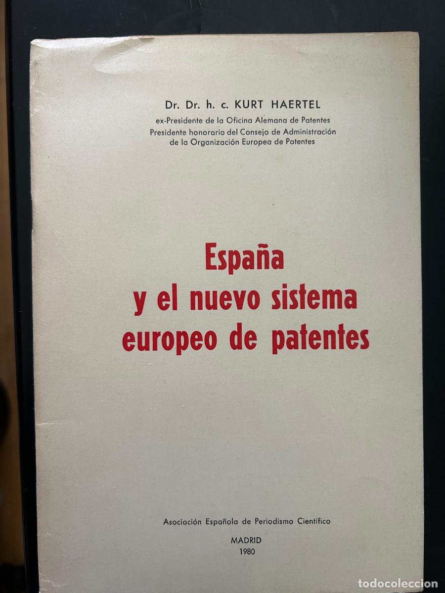 Libros de segunda mano: Espa&ntilde;a y patentes en Europa