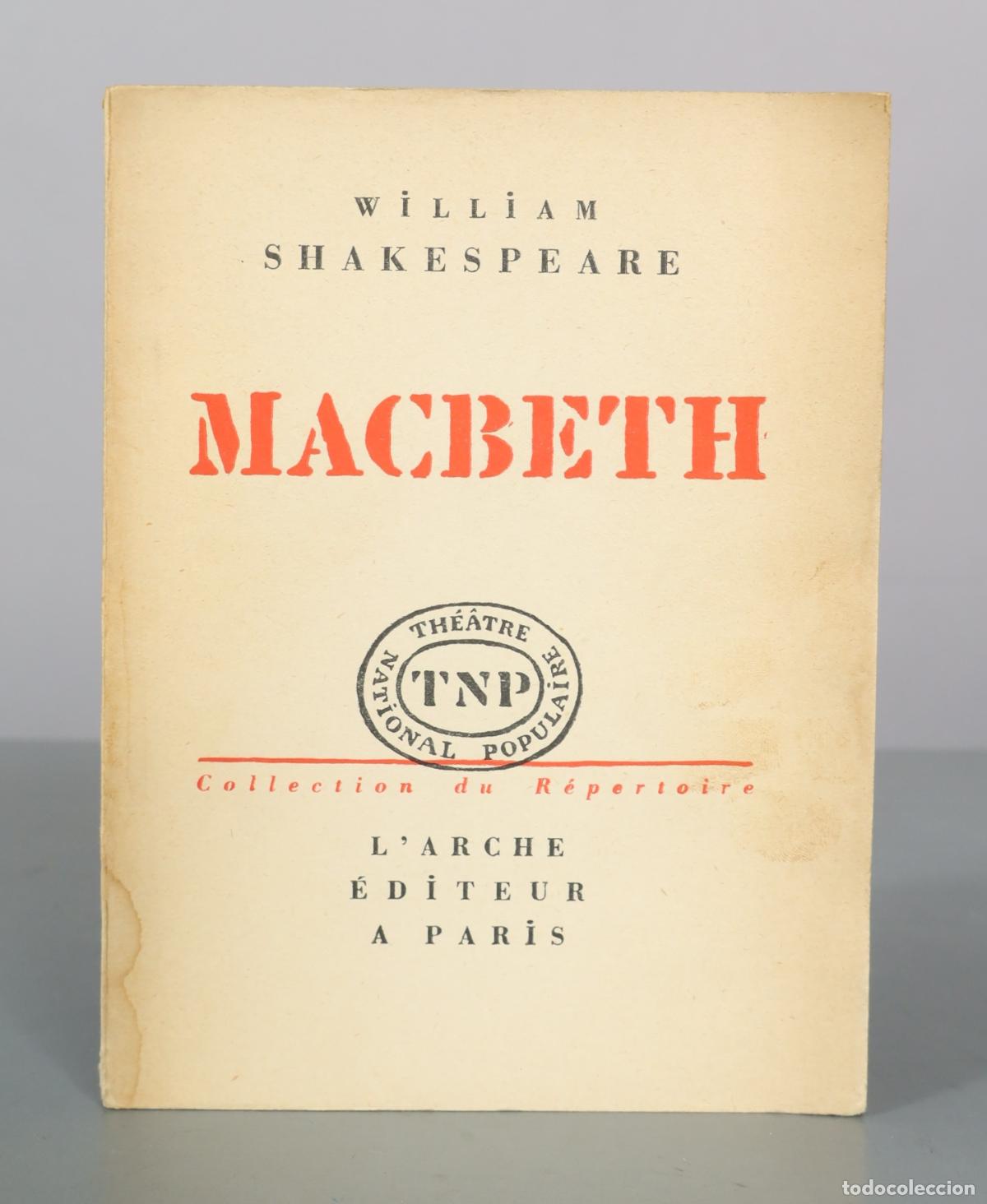 Libros de segunda mano: Macbeth - William Shakespeare - L'Arche &Eacute;diteur