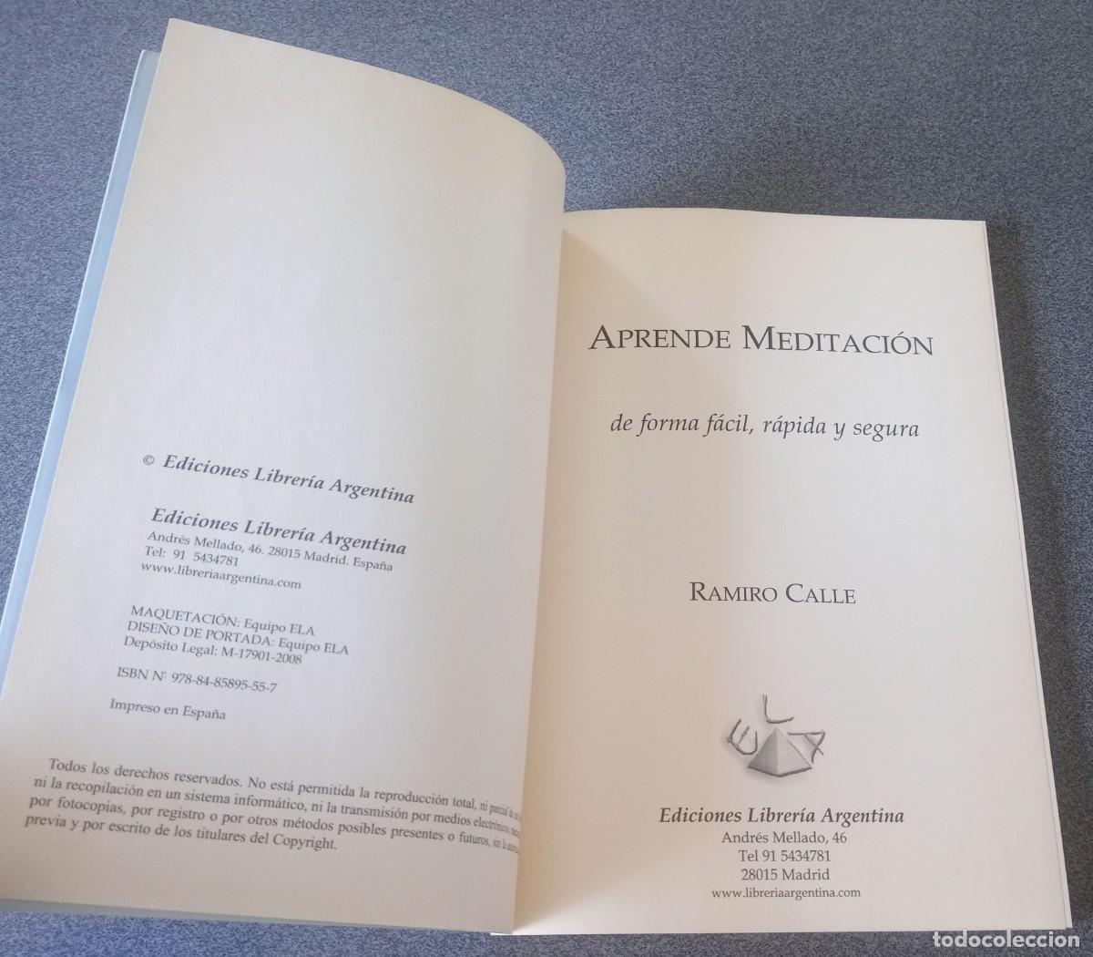Libros de segunda mano: Aprende Meditaci&oacute;n Ramiro Calle - Foto 5