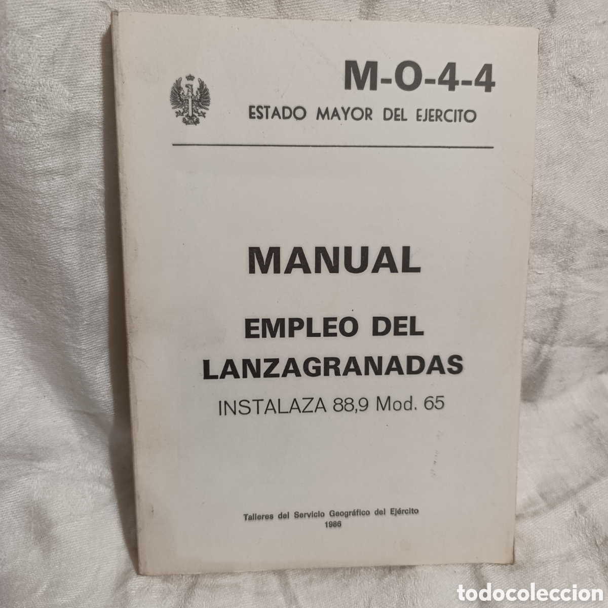 Libros de segunda mano: Manual de empleo del lanzagranadas Instalaza 88,9 mm Mod. 65 ,Estado Mayor del ejercito espa&ntilde;ol