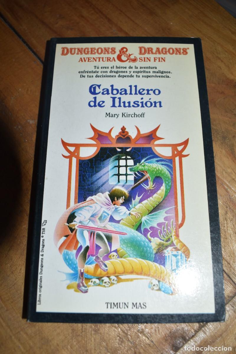 Libros de segunda mano: CABALLERO DE ILUSI&Oacute;N. Mary Kirchoff. Dungeons & Dragons n&ordm; 19. Aventura sin fin. Timun Mas 1987