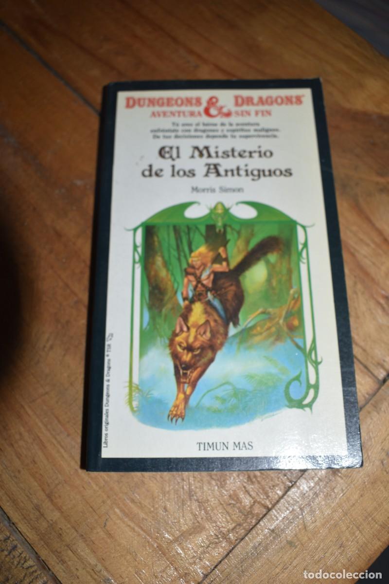 Libros de segunda mano: EL MISTERIO DE LOS ANTIGUOS. Morris Simon Dungeons & Dragons n&ordm; 22. Aventura sin fin. Timun Mas 1988