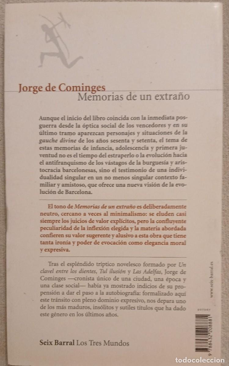 Libros de segunda mano: MEMORIAS DE UN EXTRA&Ntilde;O - JORGE DE COMINGES - Foto 2